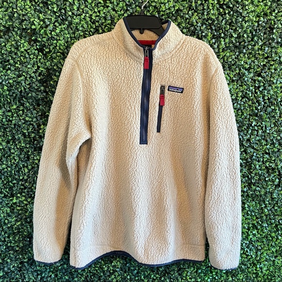 Patagonia Other - PATAGONIA RETRO PILE PULLOVER JACKET EL CAP KHAKI